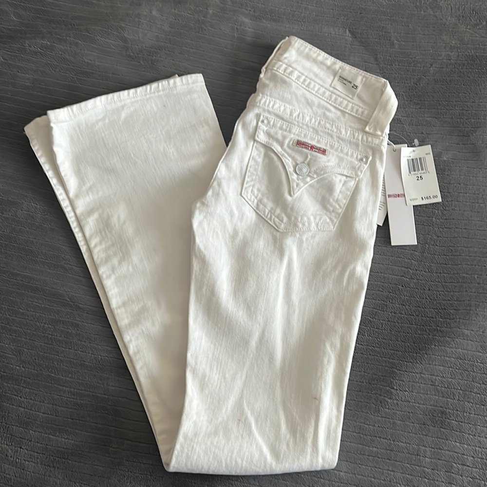 White signature Hudson jeans-new with tags